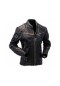 Mens Motorcycle Distressed Black Real Leather Jacket